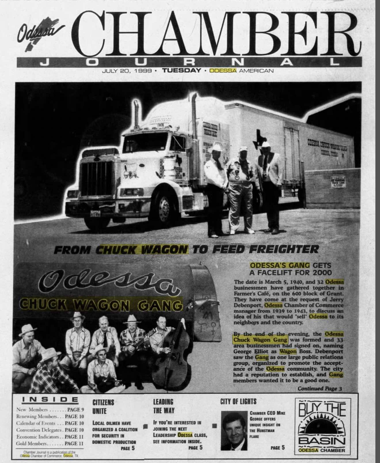 Odessa Chuck Wagon Gang feature